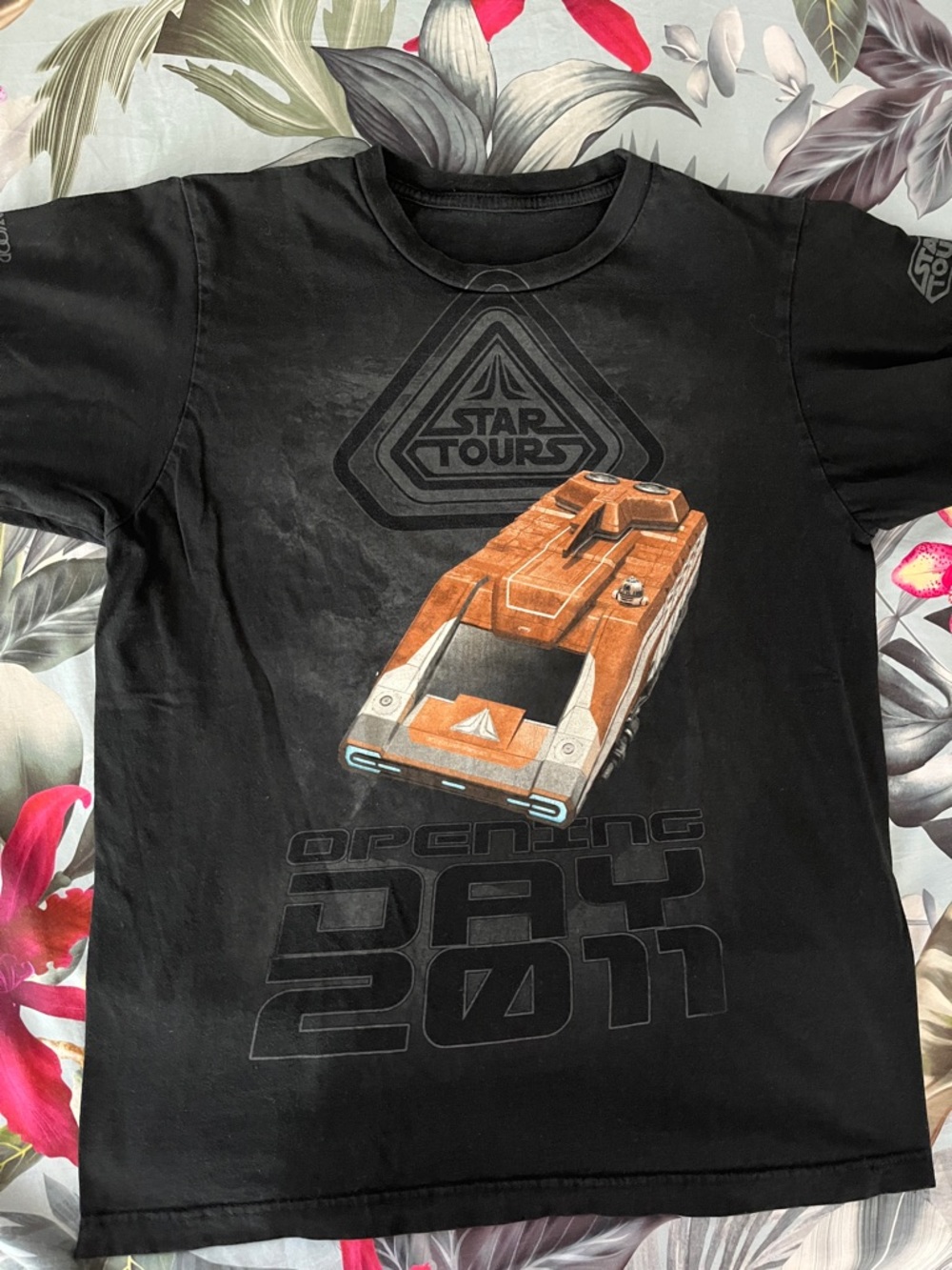 Star Wars Rare StarTours black tee adult small